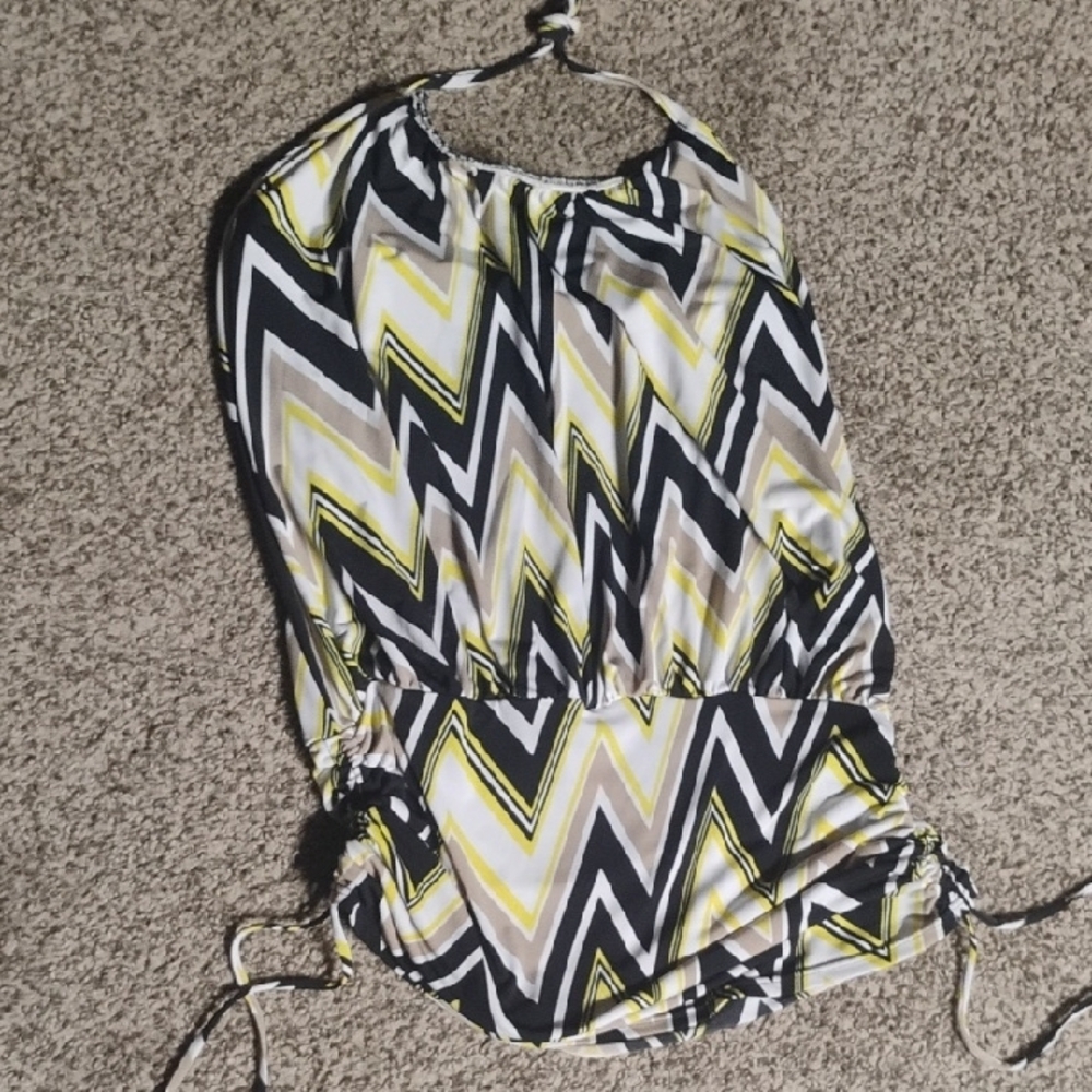 Stylish Chevron Pattern Dress - Picture 2 of 3